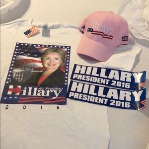 Hillary Clinton Shirt, Hat & Bumper Stickers